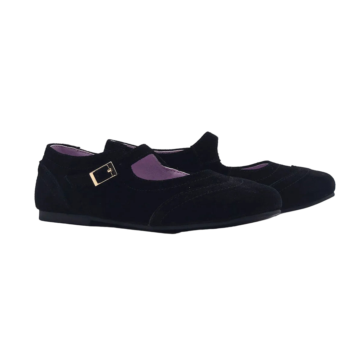 Girls Chic Black Ballet Flats