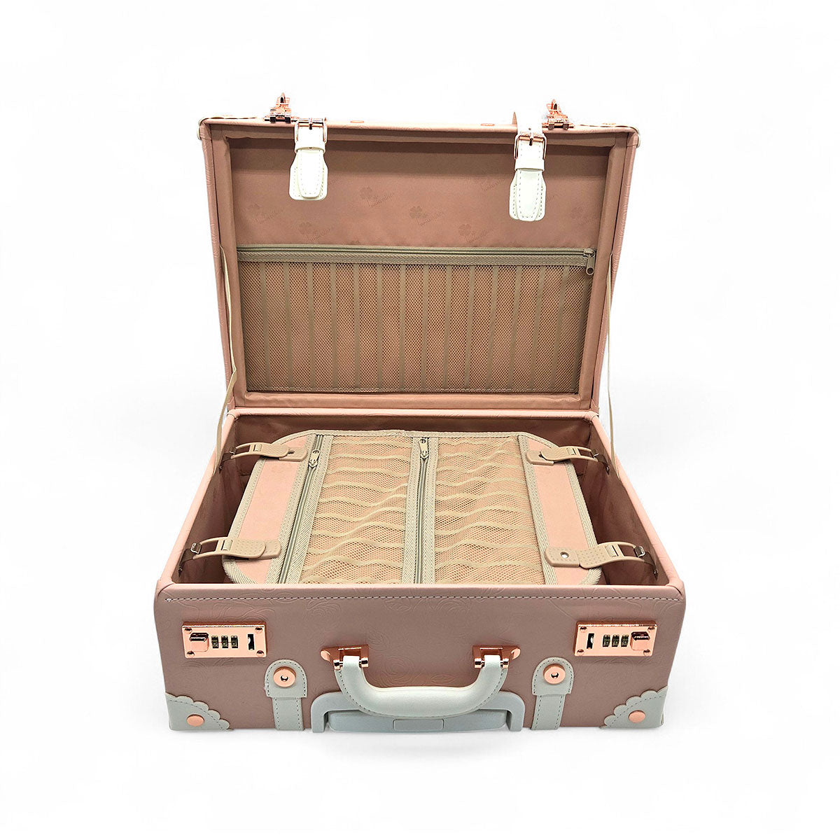 Vintage Rose Traveler Luggage Set - Blush Pink (2-Piece)